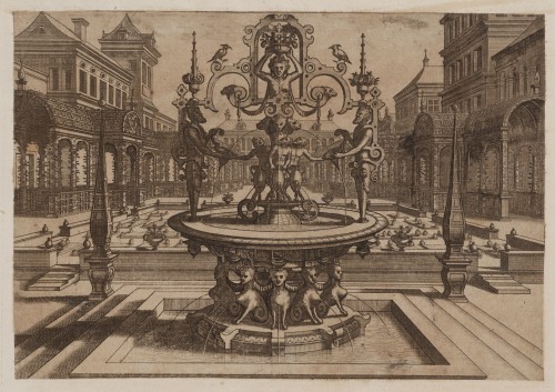 Ornamentprent. Artis Perspectivae.