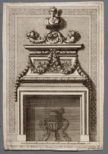 Ornamentprent. Cheminées à l'italienne.