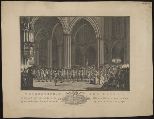 Genootschap Pro Patria in de Nieuwe Kerk, 1786