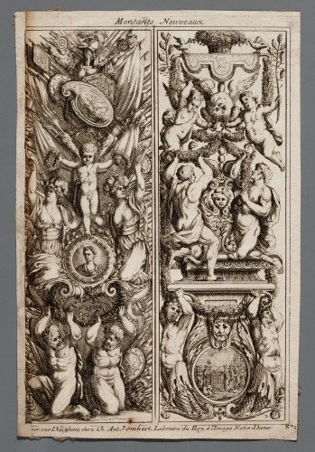 Ornamentprent. Montants Nouveaux. Titelblad.