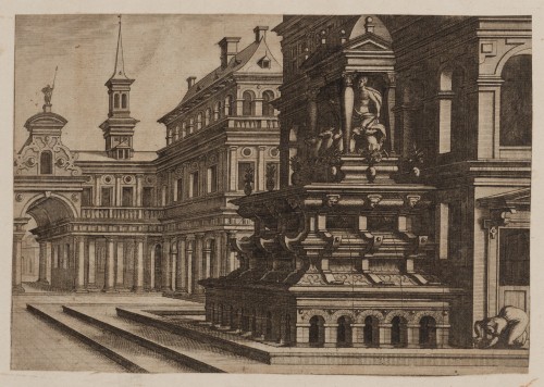 Ornamentprent. Artis Perspectivae.