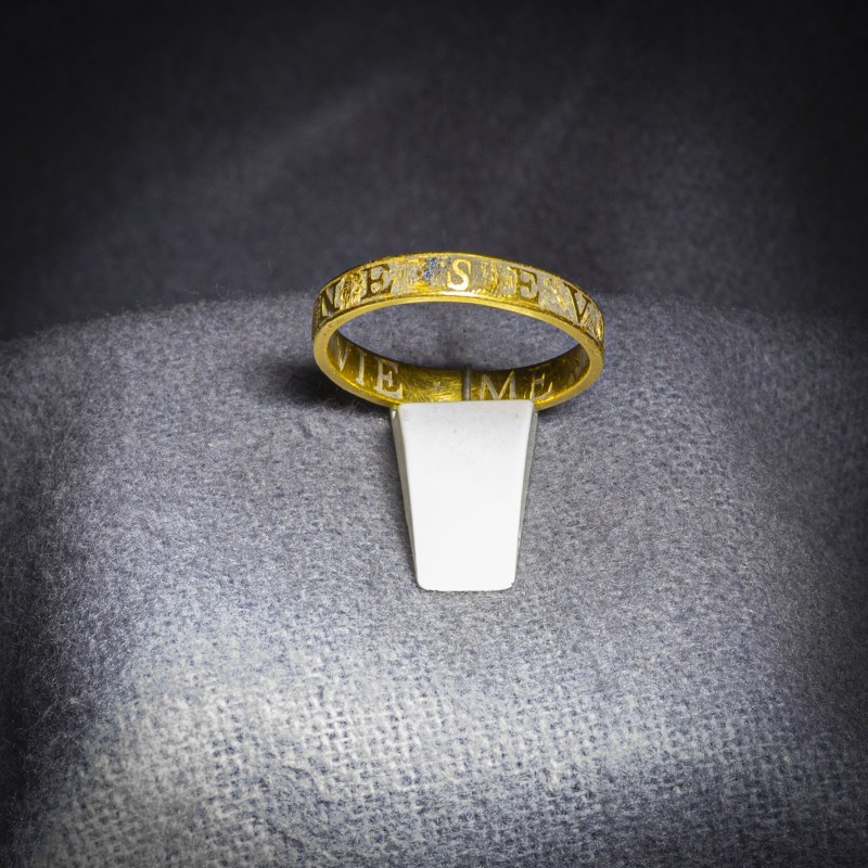 Gouden posy ring
